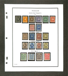 Telegraph Stamps, A Dashing Mostly Mint Collection, 1881-1947, neatly ...