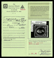 1899, $1 Perry, black, type II (Scott 13), unused without gum, Post ...