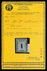 1863, Numeral, 1¢ black on grayish (Scott 15), position 4-B-I, ...