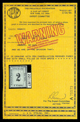 1863, Numeral, 2¢ black on grayish (Scott 16), unused appearing with ...