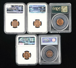 Assortment of (4) Graded Lincoln Cent with Repunched Die and Doubled ...