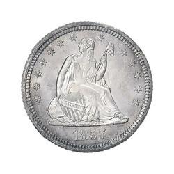 1857-O 25C Seated Liberty Quarter NGC MS65, Population of 2, none ...