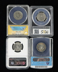 Group of (4) Graded U.S. Washington Quarters, 1932//1938, includes: ...