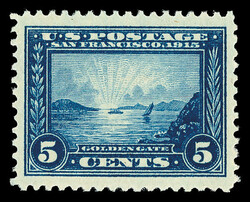 1913, 5¢ Panama-Pacific, perf. 12 (Scott 399), o.g., never hinged, ...