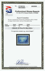 1913, 5¢ Panama-Pacific, perf. 12 (Scott 399), o.g., never hinged, ...