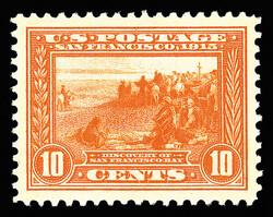 1913, 10¢ Panama-Pacific, perf. 12, orange (Scott 400A), o.g., never ...
