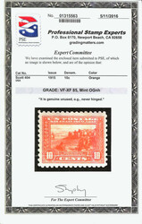 1915, 10¢ Panama-Pacific, perf. 10 (Scott 404), o.g., never hinged, ...