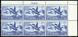 Federal Duck Stamp, 1952, $2 Harlequin Ducks (Scott RW19), three ...