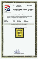 Offices in China, 1919, 16¢ on 8¢ olive green (Scott K8a), o.g., ...