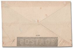 1840, Mulready Envelope, 1d black (Scott U1 var.), Stereo A150 with ...