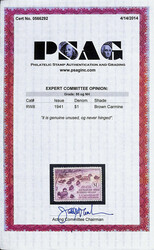 Federal Duck Stamp, 1941, $1 Ruddy Ducks (Scott RW8), o.g., never ...