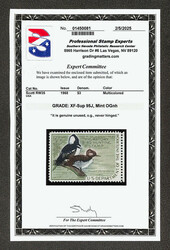 Federal Duck Stamp, 1968, $3 Hooded Mergansers (Scott RW35), Margins ...