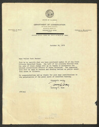 State Duck Stamp, Illinois, 1975, $5 Mallard (Scott 1), Serial #00052 ...