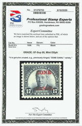 1926, 17¢ Wilson, sharp "A", "ZONE CANAL" (Scott 91c), superb ...
