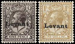 Field Office in Salonica, 1916, King George V, overprinted "Levant", ...