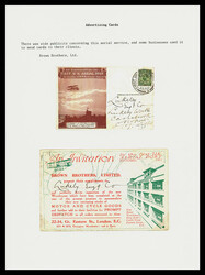 Great Britain, First UK Aerial Post Advertising Cards 1911, 14 ...