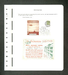Great Britain, First UK Aerial Post Advertising Cards 1911, 14 ...