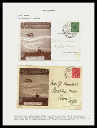 Great Britain, First UK Aerial Post Postage Rates 1911, 9 better ...