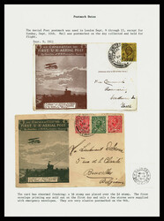 Great Britain, First UK Aerial Post Postmark Dates 1911, 10 envelopes ...
