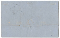 1863, Coat of Arms, ½r blue (Scott 1), tied by a somewhat heavy ...