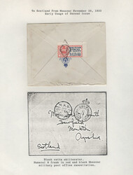 1933, "Letter Seal," 1pi red & blue, Small Collection (Scott M3), two ...
