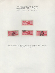 1934, Sphinx Letter Stamp, 1pi carmine, perf 14½ x 14, Small ...