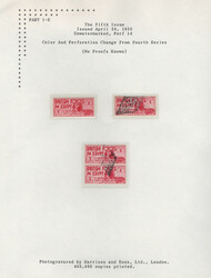 1935 (Apr), Sphinx Letter Stamp, 1pi carmine, perf 13½ x 14, Small ...