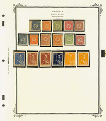 Georgia, Complete Mint Collection, 1919-23, attractive holding ...