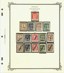 Georgia, Complete Mint Collection, 1919-23, attractive holding ...