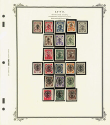 Latvia & South Lithuania, Russian Occupation Issues Mint Collection, ...