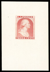 1851, 3¢ Washington essay, by Gavit & Co., in scarlet (Scott 11-E4d) ...