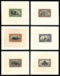 1898, Trans-Miss. bicolor essays complete (Scott 285-E8-293-E7), on ...