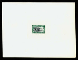 1898, 1¢-$2 Trans-Miss. bicolor essays with black vignette (Scott ...