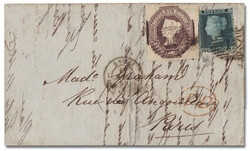 1854, Queen Victoria (embossed), 6d purple (Scott 7), ample to mostly ...