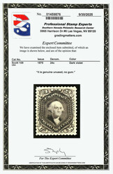 1861-66 (1875 Re-issue), 24¢ deep violet (Scott 109), unused without ...