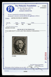 1847, 10¢ black (Scott 2), fresh and sound with clear margins, bold ...