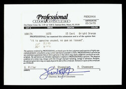 1875, 15¢ bright orange, C.B.N.C. "Hard Paper" Special Printing ...