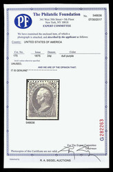 1875, 24¢ dull purple, C.B.N.C. "Hard Paper" Special Printing (Scott ...