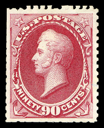 1875, 90¢ violet carmine, C.B.N.C. "Hard Paper" Special Printing ...
