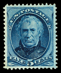 1875, 5¢ blue, C.B.N.C. printing (Scott 179), unused without gum, a ...
