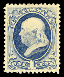 1879, 1¢ dark ultramarine, A.B.N.C. printing (Scott 182), o.g., ...