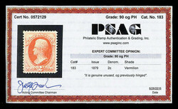 1879, 2¢ vermilion, A.B.N.C. printing (Scott 183), o.g., lightly ...