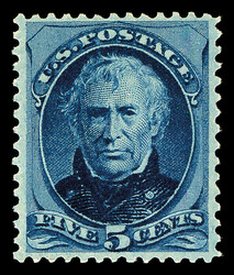 1879, 5¢ blue, A.B.N.C. printing (Scott 185), o.g., barest trace of ...