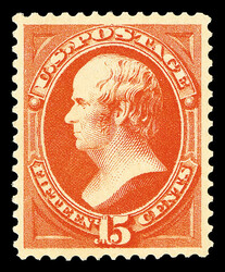1879, 15¢ red orange, A.B.N.C. printing (Scott 189), o.g., very ...
