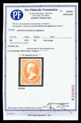 1879, 15¢ red orange, A.B.N.C. printing (Scott 189), o.g., very ...