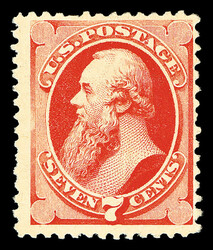 1880, 7¢ scarlet vermilion, A.B.N.C. "Soft Paper" Special Printing ...