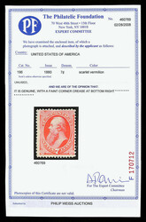 1880, 7¢ scarlet vermilion, A.B.N.C. "Soft Paper" Special Printing ...