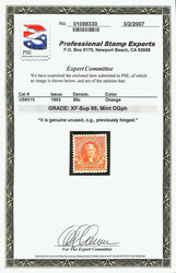 1903, 50¢ orange (Scott 310), o.g., very lightly hinged, a beauty ...