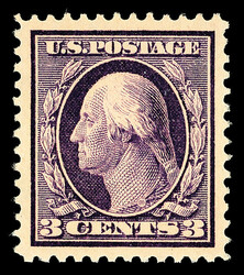 1908, 3¢ deep violet, type I, D.L. watermark (Scott 333), o.g., ...