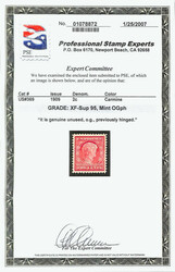 1909, 2¢ Lincoln Centenary, bluish paper (Scott 369), o.g., lightly ...